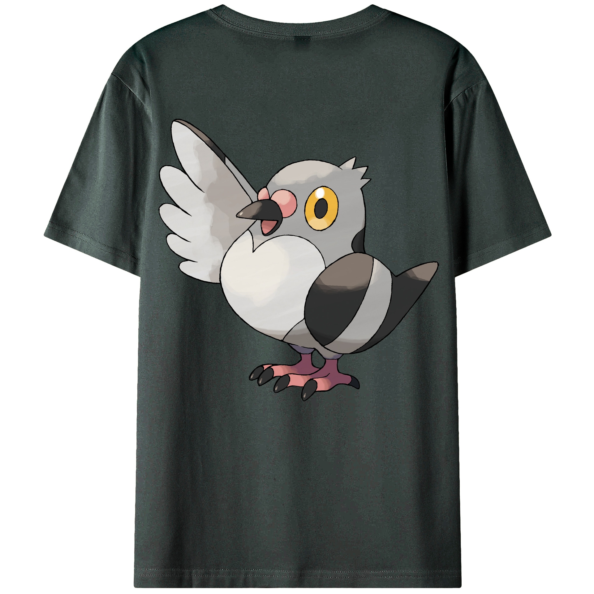 （画像用） ポケットモンスター Pokémon 綿100％ メンズ半袖Tシャツ（バックプリント） 通気性